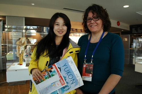 큐레이터 Jennifer Bowen과 공평희 리포터