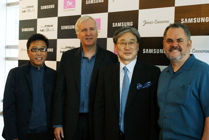 이수만 대표 / 제임스 카메론 감독 / 윤부근 사장 / 빈스 페이스 감독