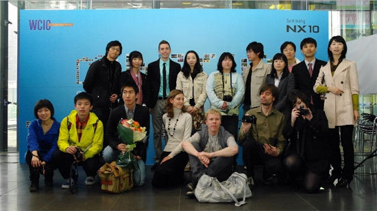 수상자들과 김희래, 김주원