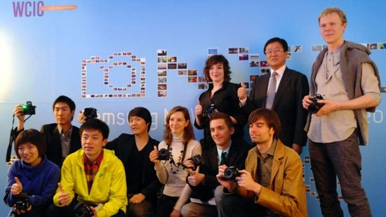 수상자들의 단체 사진