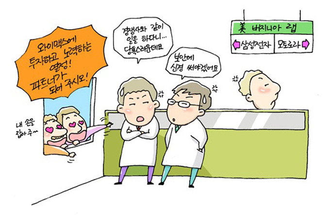 와이맥스에 투자하고 노력하는 열정! 파트너가 되어주시오!, 경쟁사와 같이 일을 하다니...당혹스러운데요, 보안에 신경 써야겠어요