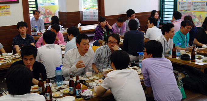 발대식 후 식사