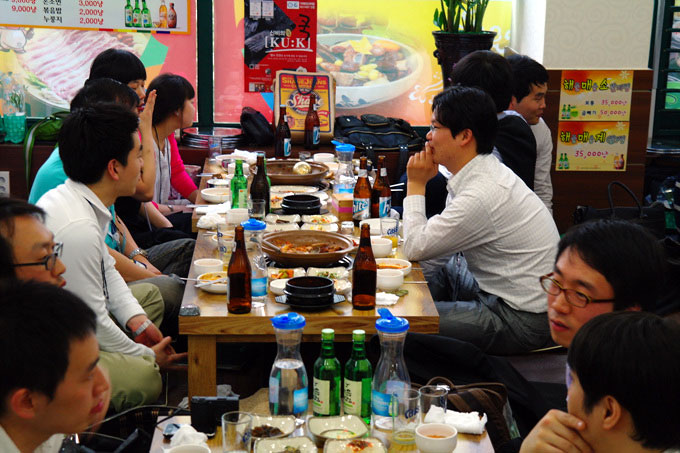 발대식 후 식사