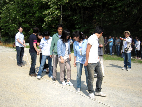 단체 줄넘기에 참여한 작성자