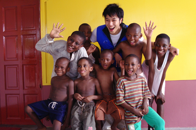 아이들의 단체사진