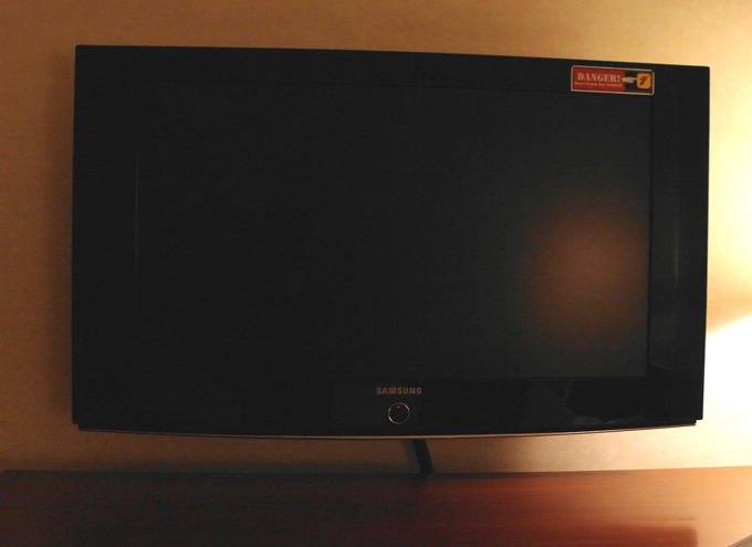 숙소에 있는 삼성TV