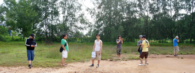 서 있는 스태프들