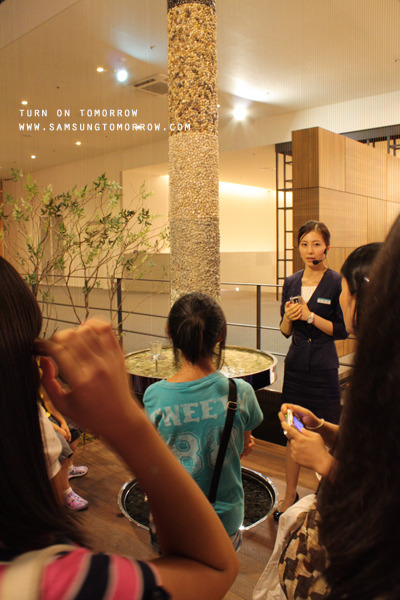 단지 內 휴식 공간에 설치된 샘물타워