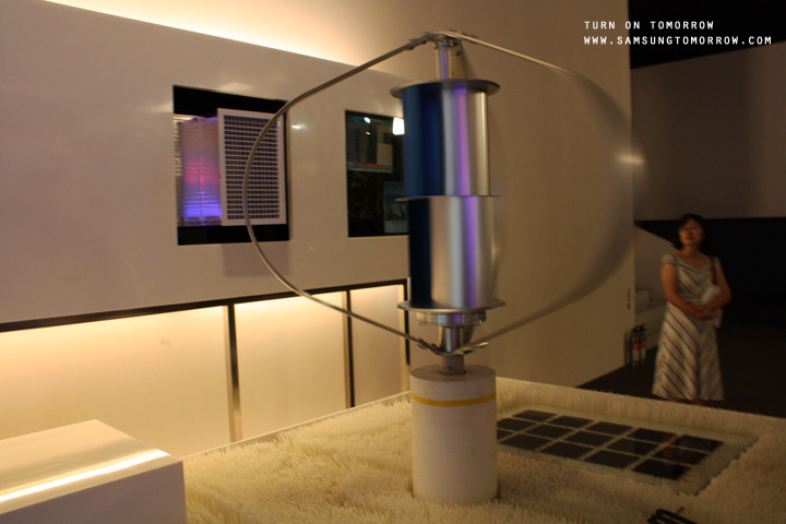 덕트 토출구의 공기유동을 이용한 발전기