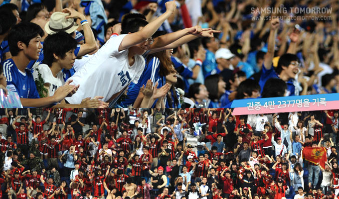 관중 4만 2377명을 기록!