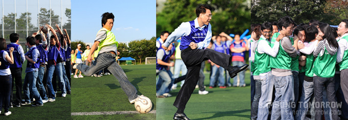 축구하는 사람들