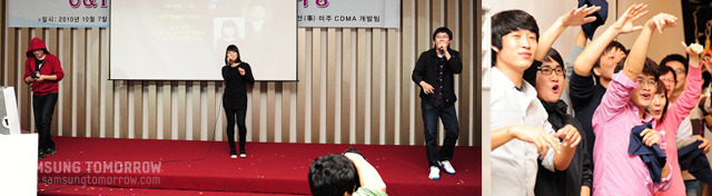 열창 중인 50기 신입사원