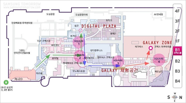 코엑스 몰 지도 