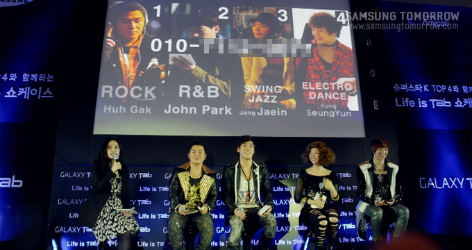 투표결과를 기다리는 top4