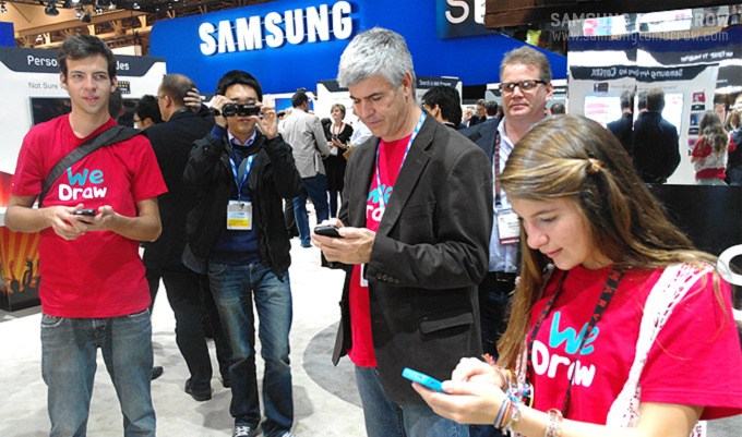 wedraw 를 체험 해보는 사람들