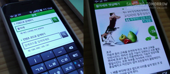 활자세 검색, 검색결과