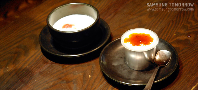 돈코츠 라멘과 푸딩