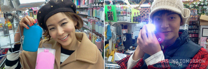 쇼핑중인 김나영과 김준