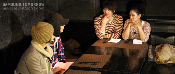 아카사카 닌자 레스토랑에 온 두팀