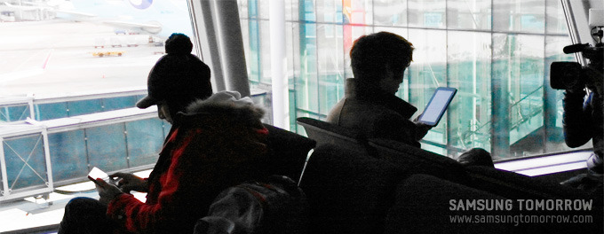 촬영중인 김준과 손호영