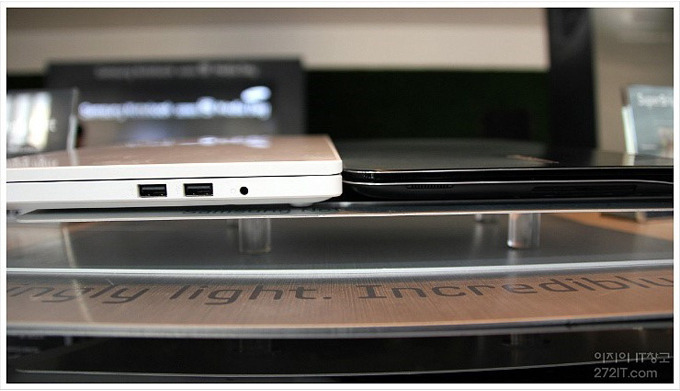 x사의 슬림 노트북 p210과 비교