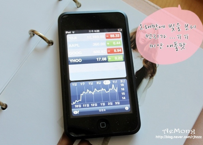 오래만에 빛을 보니 먼지가...ㅠㅠ 미안 애플팟