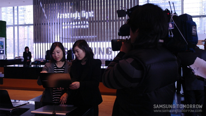 촬영중 카메라맨