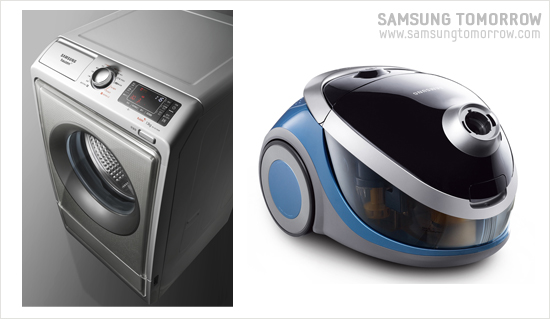 세탁기와 청소기 이미지