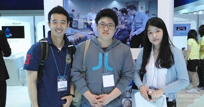 삼성 스토리텔러 이준원(좌), 김승리(중), 삼성 스토리텔러 문아경(우)