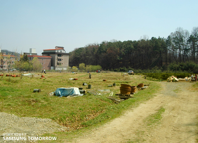 화성시와 수원대학교에서 공동으로 추진하는 주말생태농장 전경 
