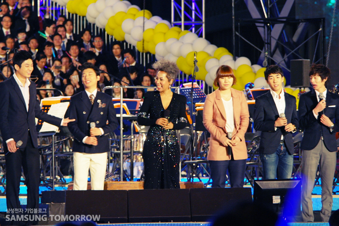 인순이와 빙상스타들