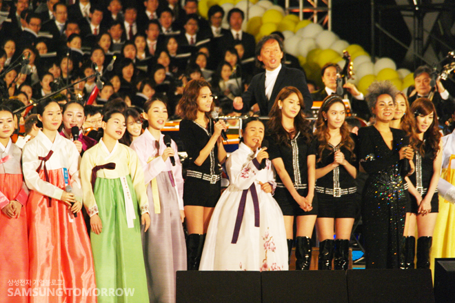 안숙선 명창과 제자들과 소녀시대