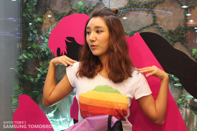 인터뷰중인 정아름