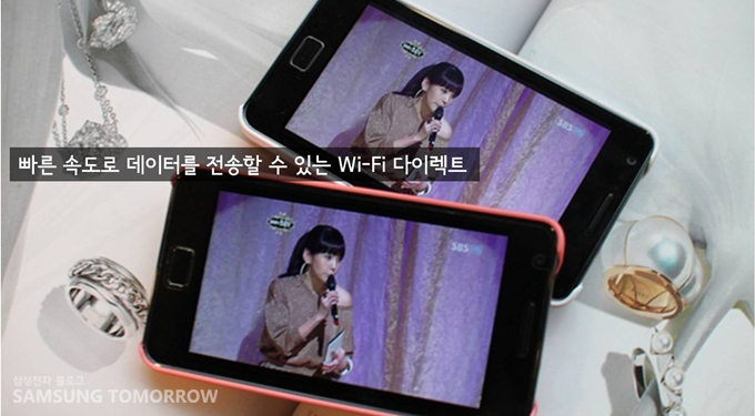 빠른 속도로 데이터를 전송할 수 있는 Wi-Fi다이렉트