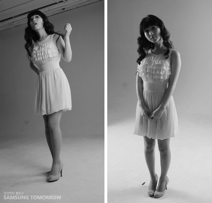 Classic 색으로 찍은 모델 아리