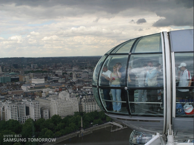 내려다보이는 유럽의 시내