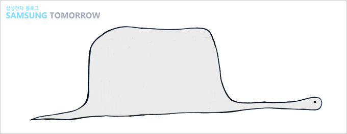 어린왕자의 코끼리를 집어삼킨 보아뱀