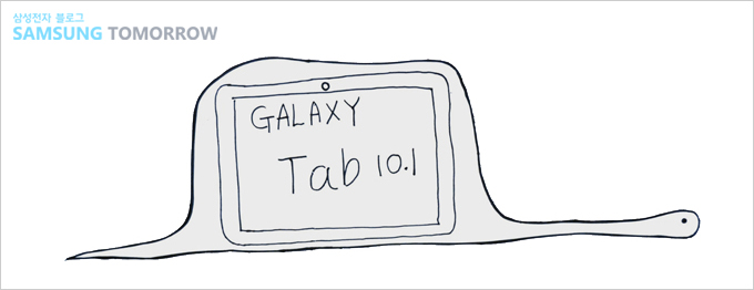 GALAXY Tab 10.1을 삼킨 보아뱀