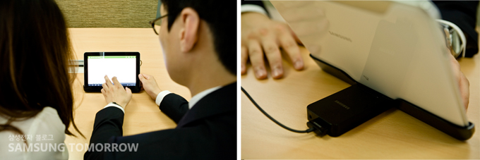 거치대로 사용하는 HDTV 어댑터