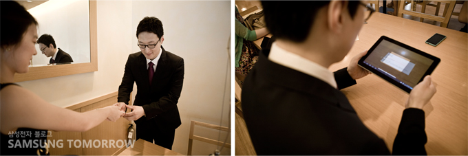 갤럭시 탭의 바코드스캐너 어플리케이션