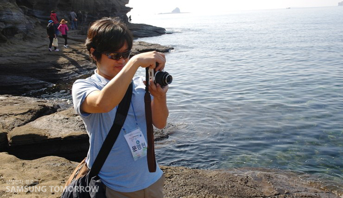 제주도바다를 찍는 사람들