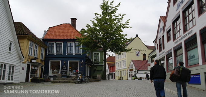 백야를 즐기는 사람들