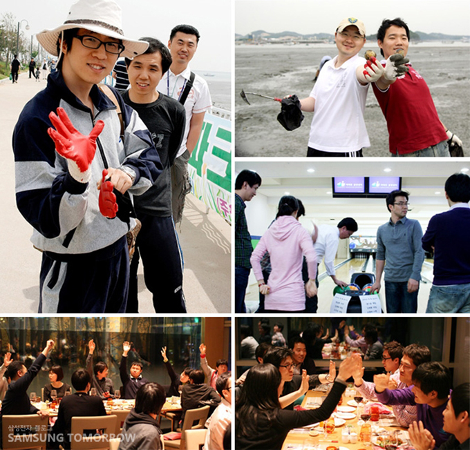 즐거운 직원들의 모습