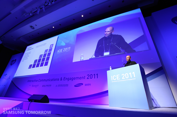  야후 혁신사업부 부사장 케빈 도어(Kevin Doerr)의 기조연설