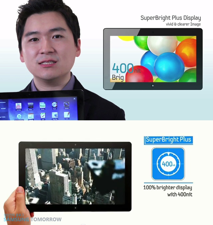 superbright plus display vivid & clearer image