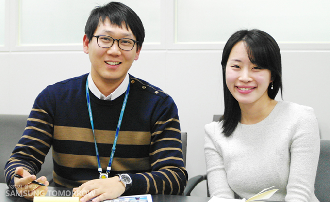 생활가전사업부 박상현 대리, 고명빈 사원