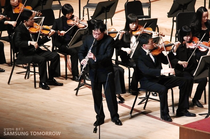 독주 중인 클라리넷