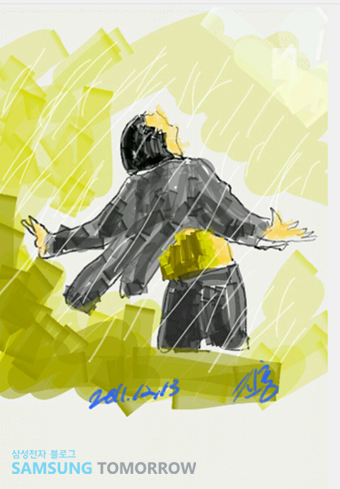 갤럭시 노트로 그린 그림