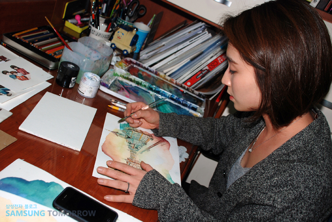 그림을 그리는 일러스트작가