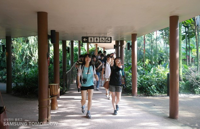 걸으며 브이하는 NX200 싱가폴 원정대